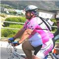 fat guy riding bike